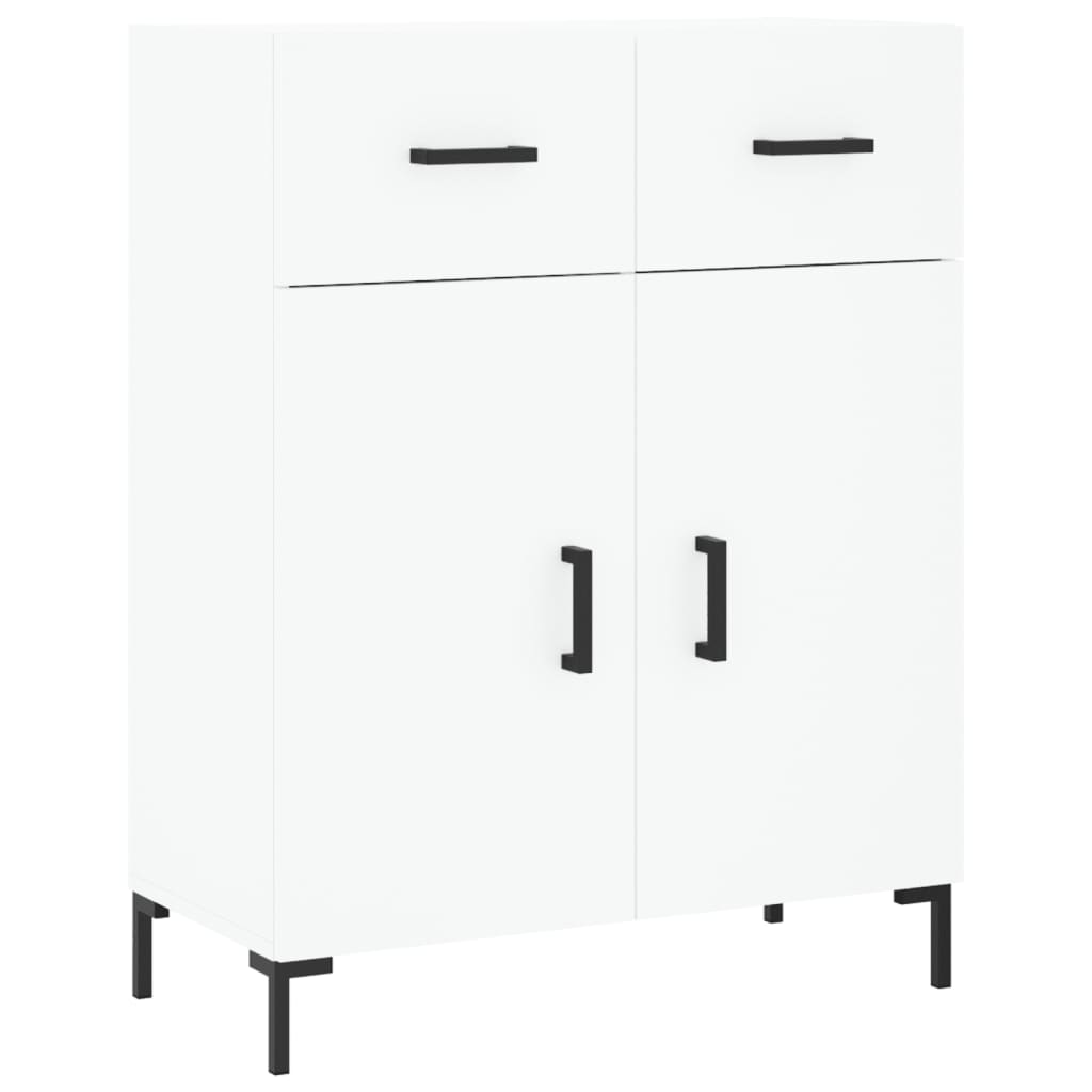 Highboard White 69,5x34x180 cm Engineered Wood