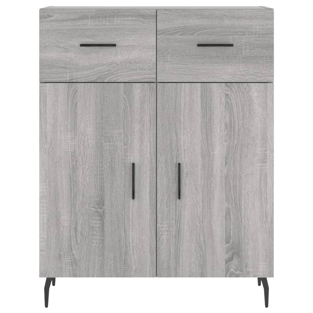 Highboard Grey Sonoma 69,5x34x180 cm Engineered Wood