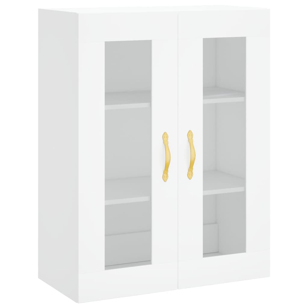 Highboard White 69,5x34x180 cm Engineered Wood