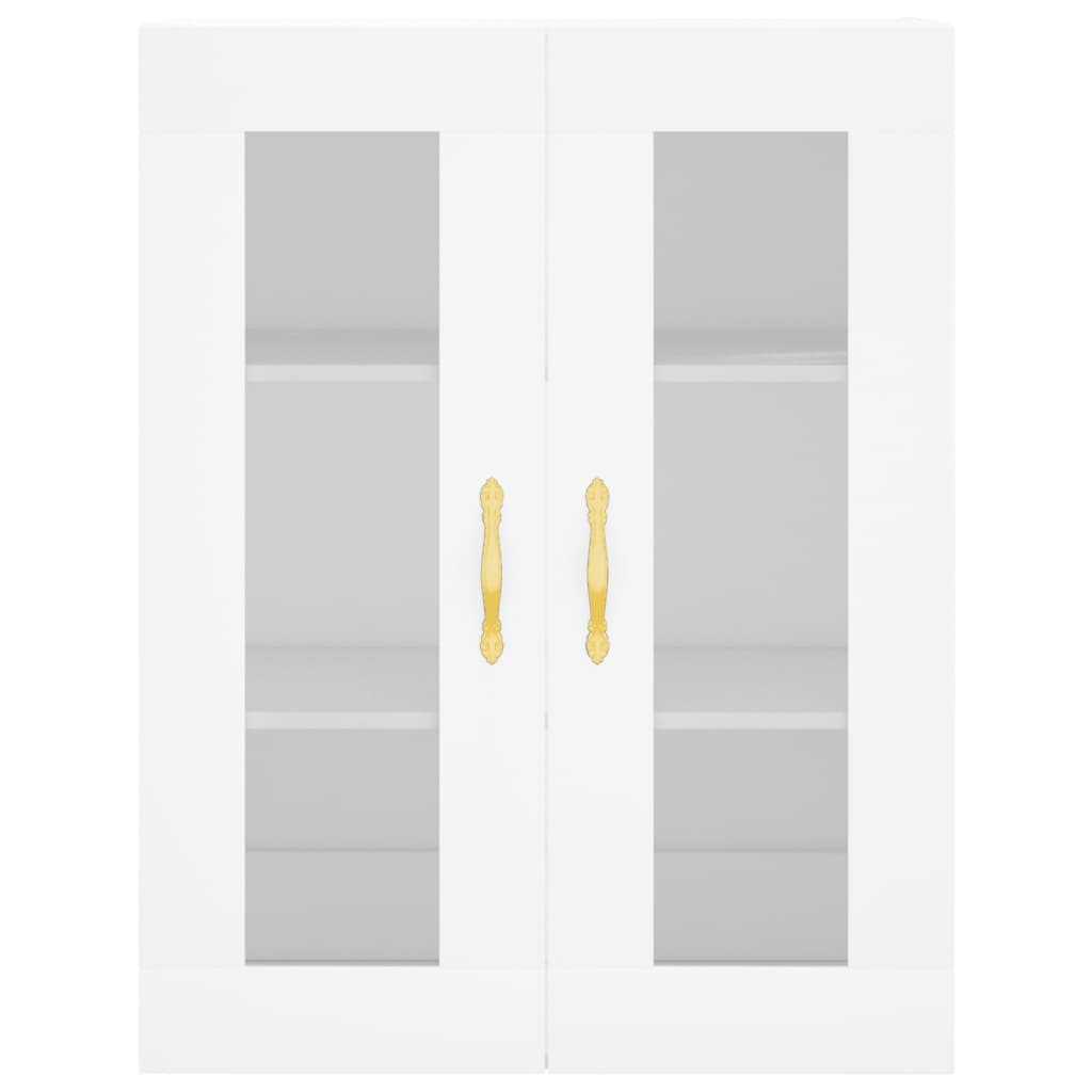 Highboard White 69,5x34x180 cm Engineered Wood