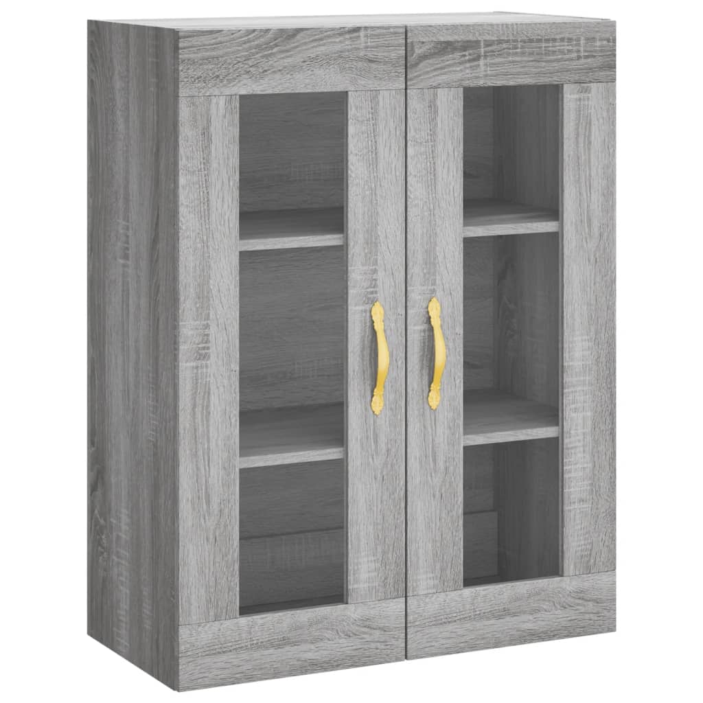 Highboard Grey Sonoma 69,5x34x180 cm Engineered Wood