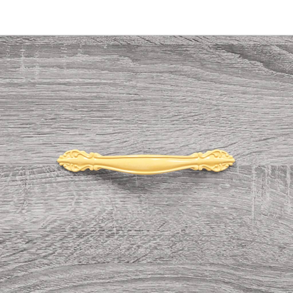 Highboard Grey Sonoma 69,5x34x180 cm Engineered Wood
