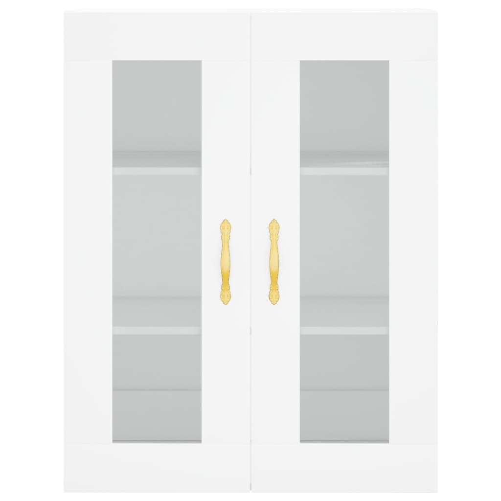 Highboard White 69,5x34x180 cm Engineered Wood