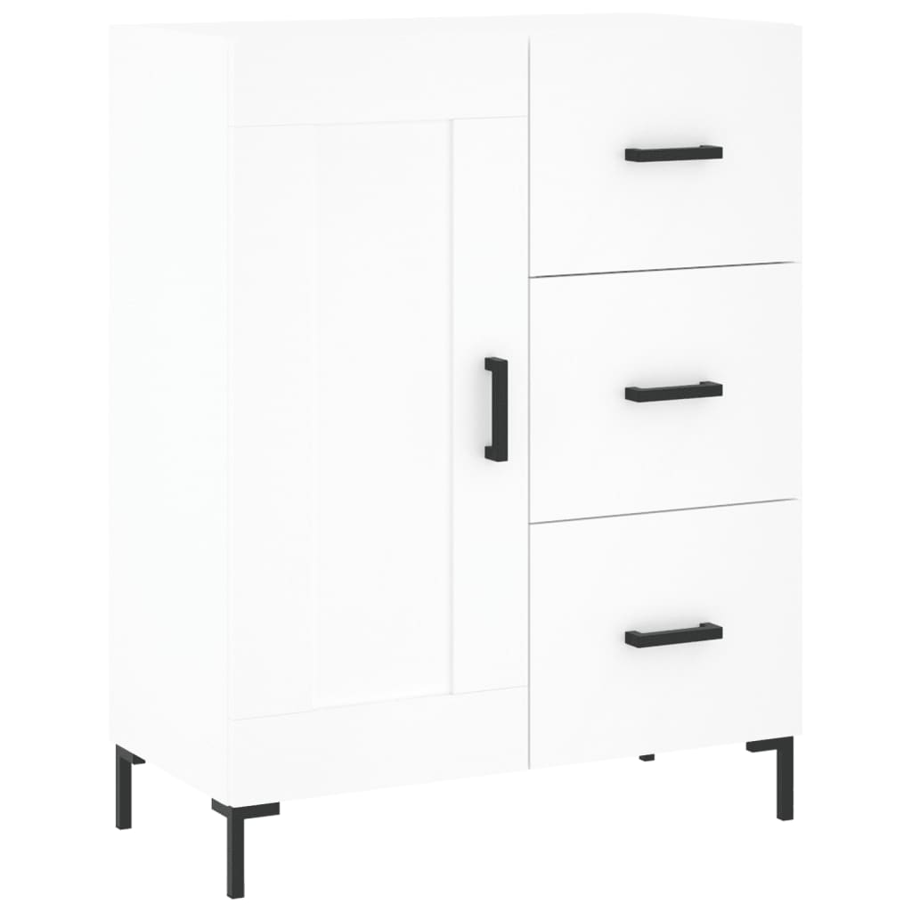 Highboard White 69,5x34x180 cm Engineered Wood
