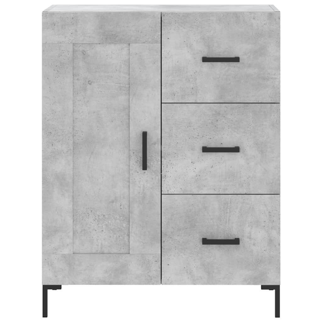 Highboard Concrete Grey 69,5x34x180 cm Engineered Wood