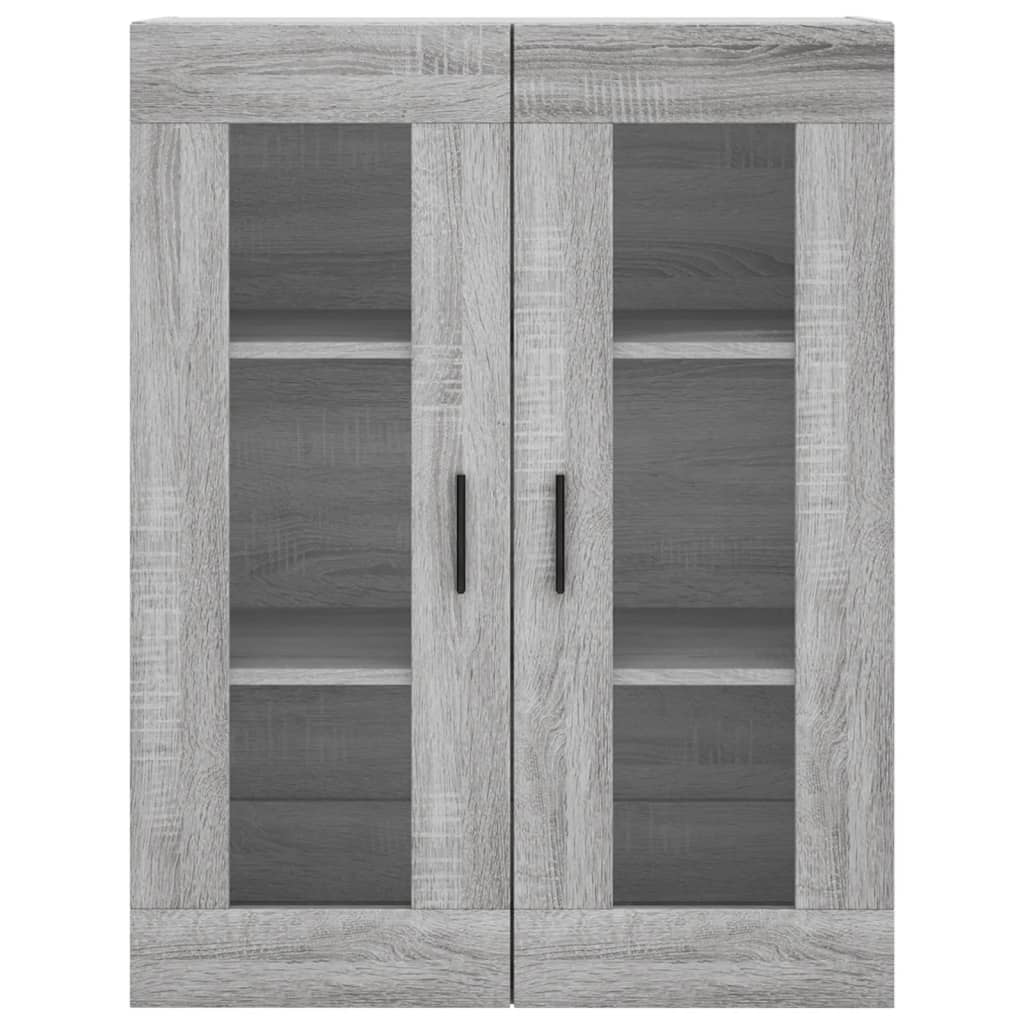 Highboard Grey Sonoma 69,5x34x180 cm Engineered Wood