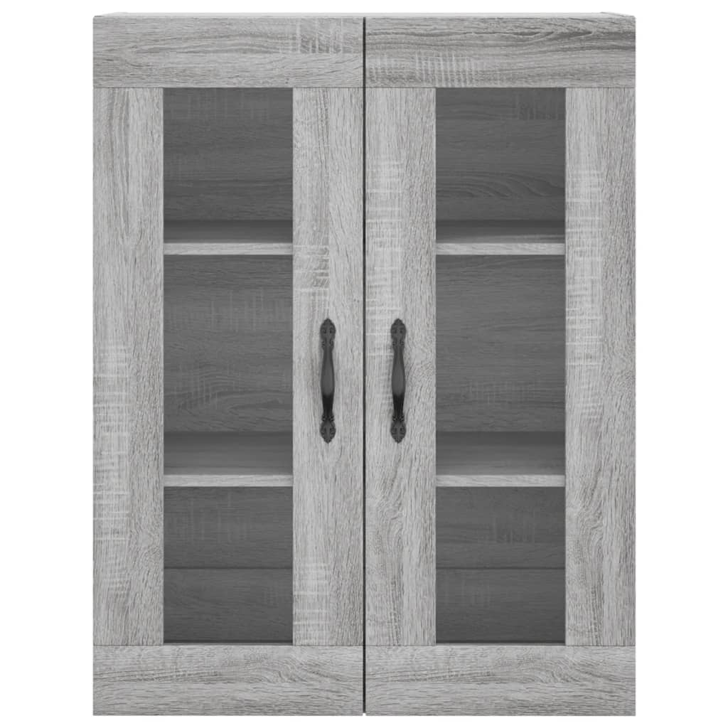 Highboard Grey Sonoma 69,5x34x180 cm Engineered Wood