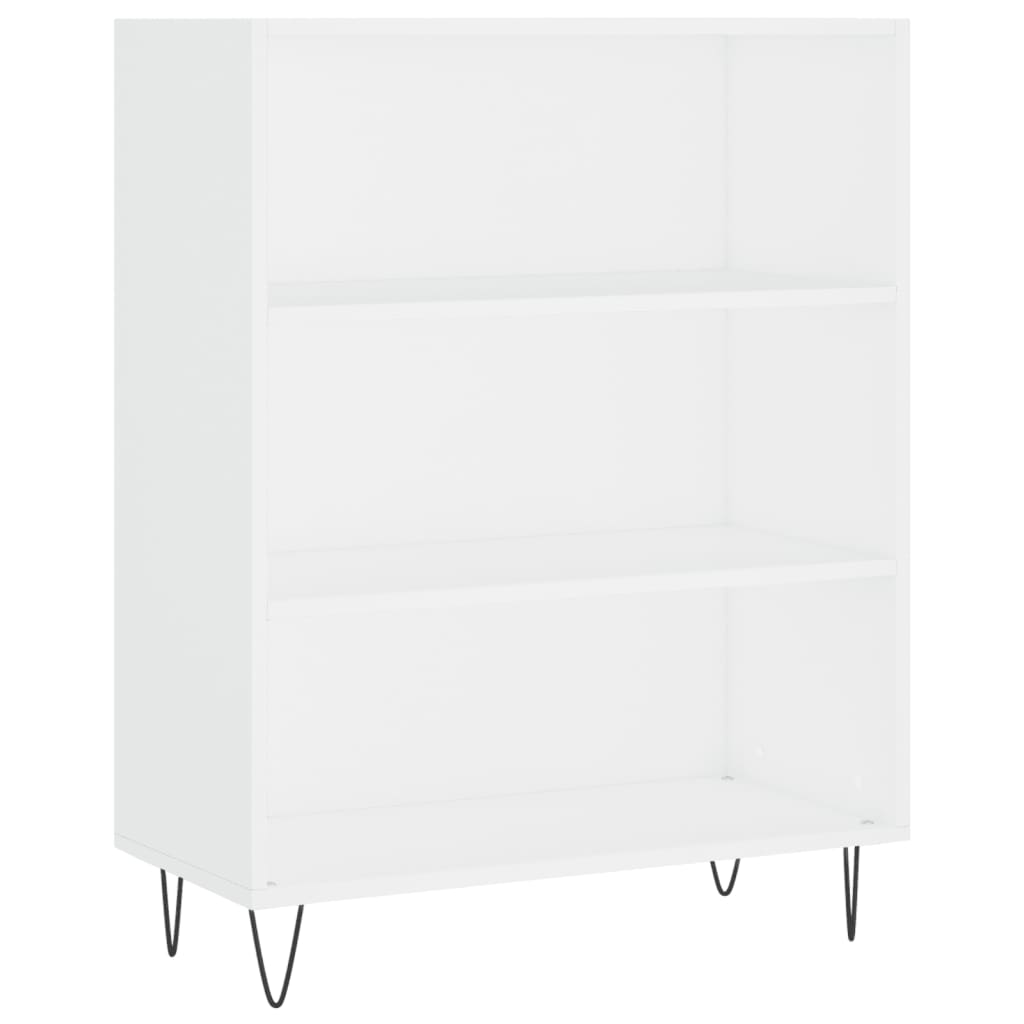 vidaXL Highboard High Gloss White 69.5x34x180 cm Engineered Wood