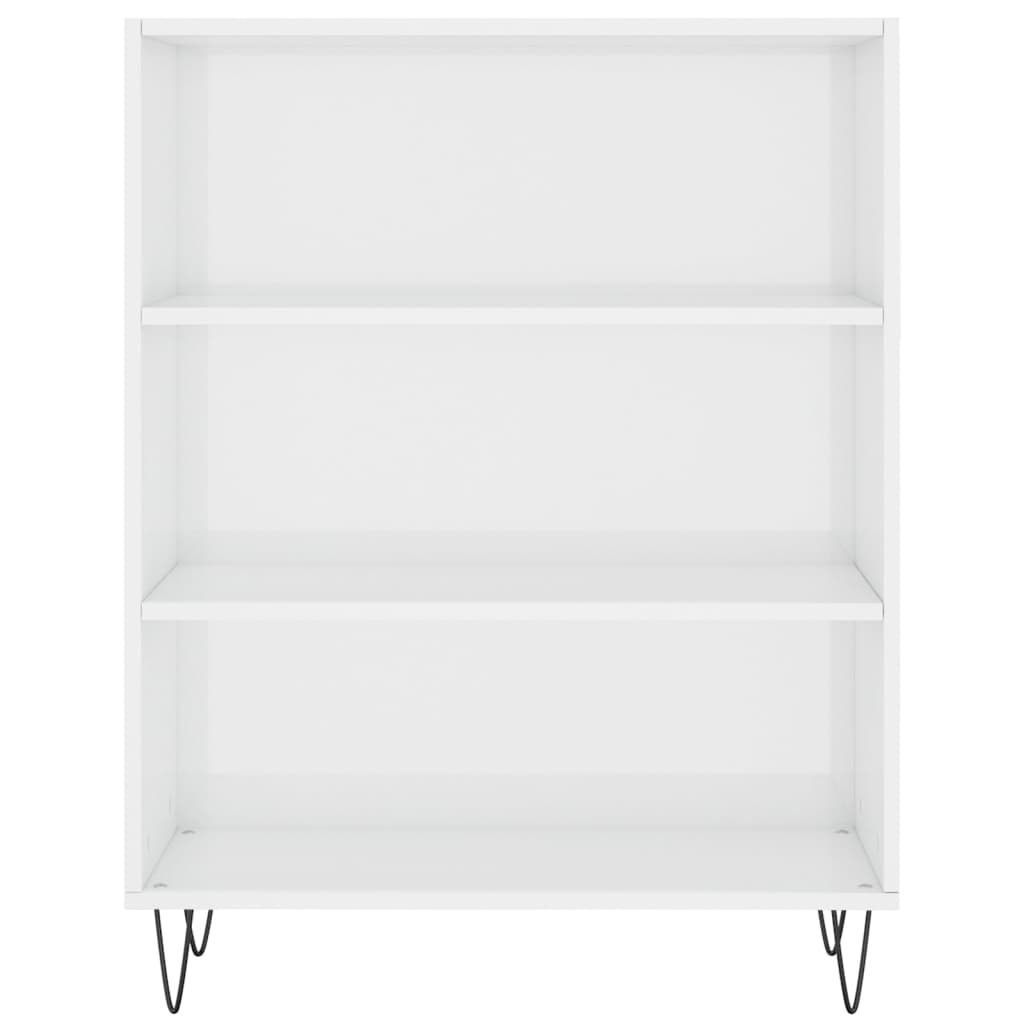 vidaXL Highboard High Gloss White 69.5x34x180 cm Engineered Wood