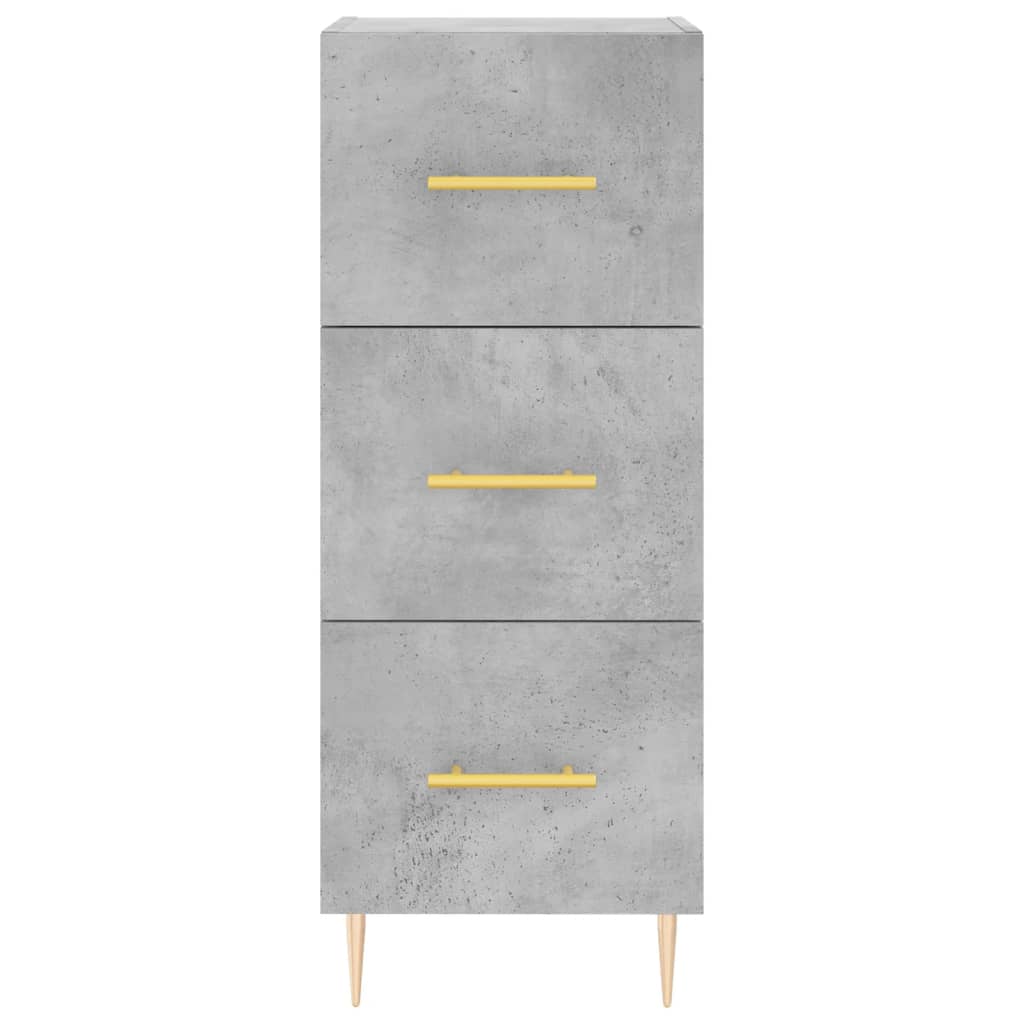 Highboard Concrete Grey 34,5x34x180 cm Engineered Wood
