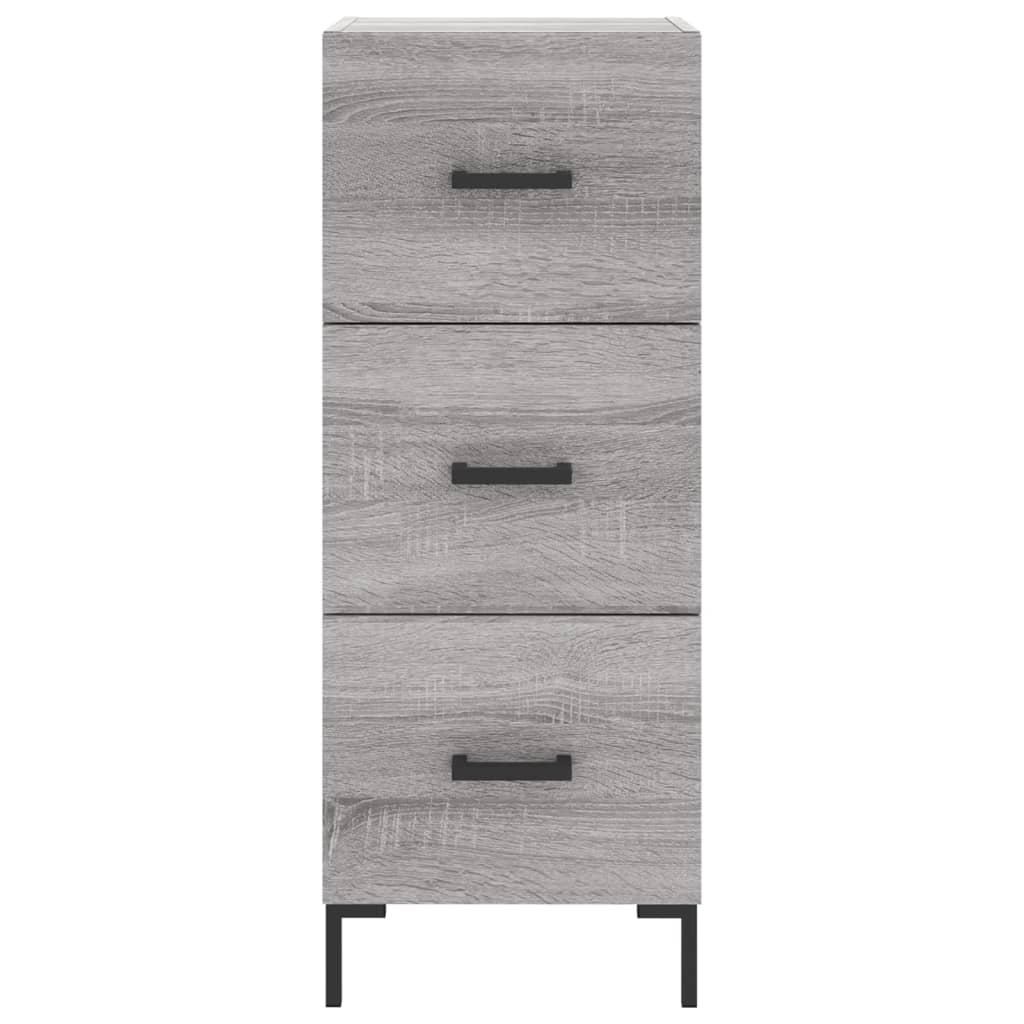 Highboard Grey Sonoma 34,5x34x180 cm Engineered Wood