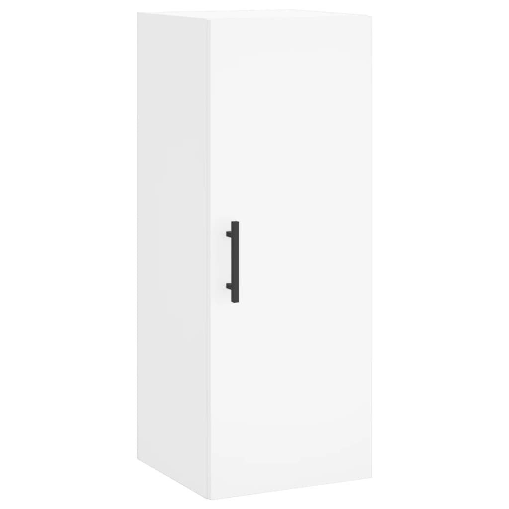 Highboard White 34,5x34x180 cm Engineered Wood