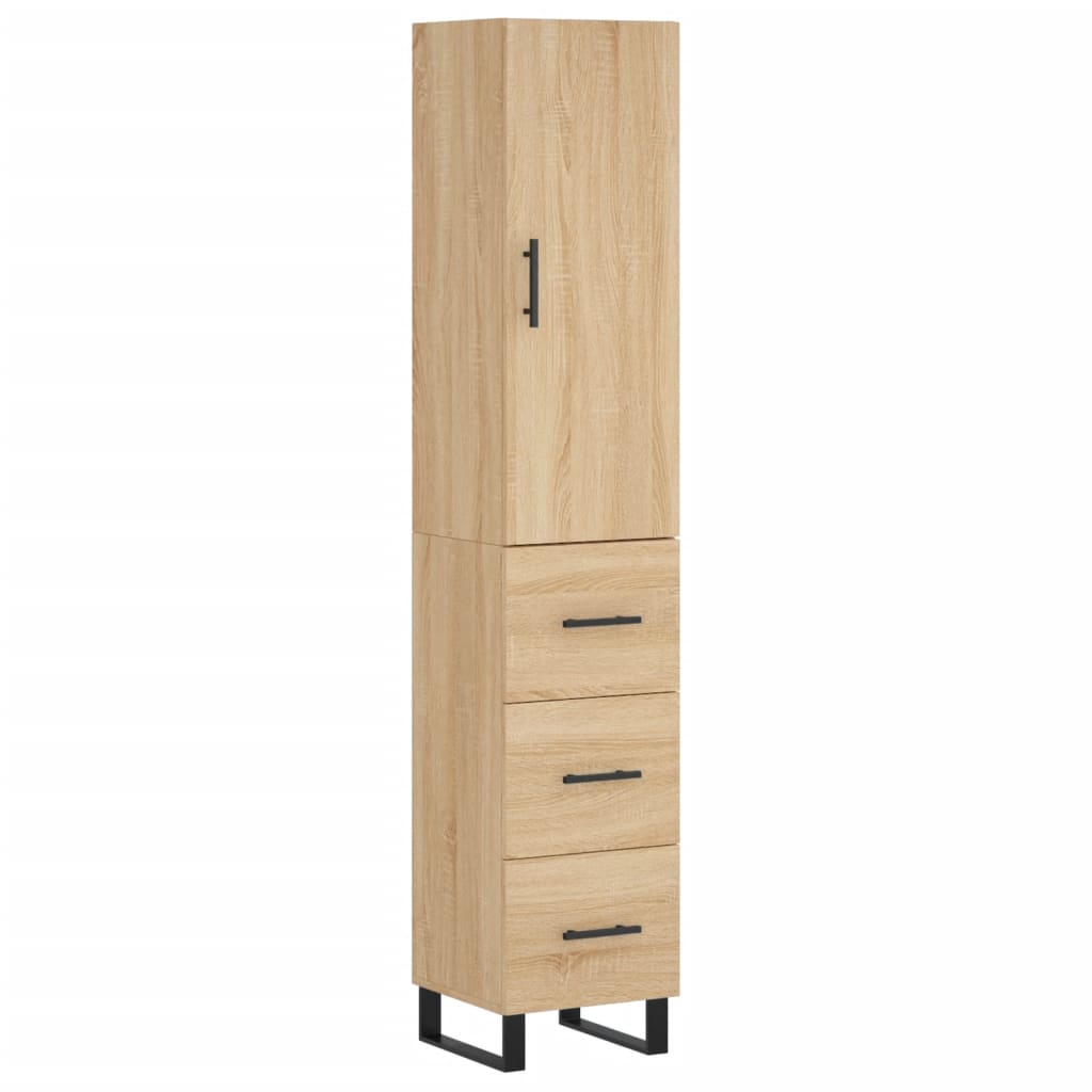 Highboard Sonoma Oak 34,5x34x180 cm Engineered Wood