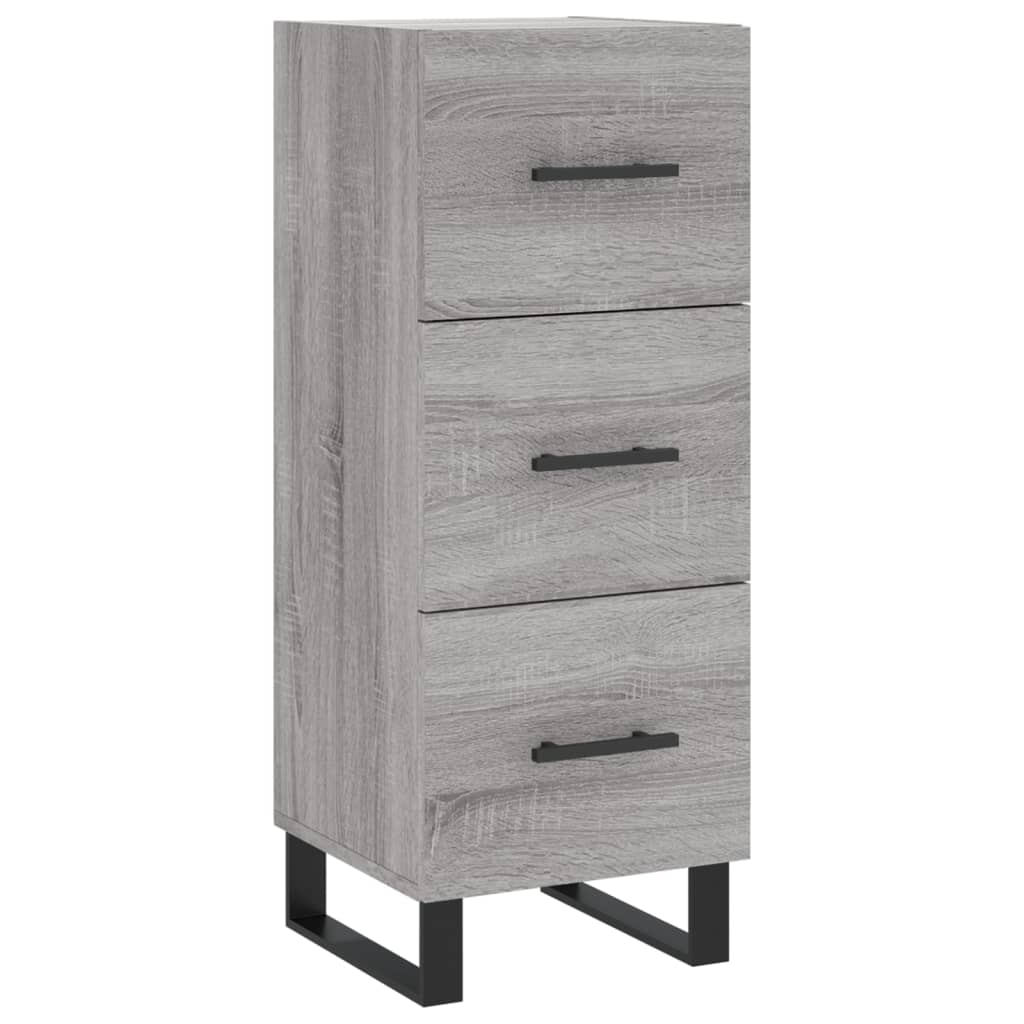 Highboard Grey Sonoma 34,5x34x180 cm Engineered Wood