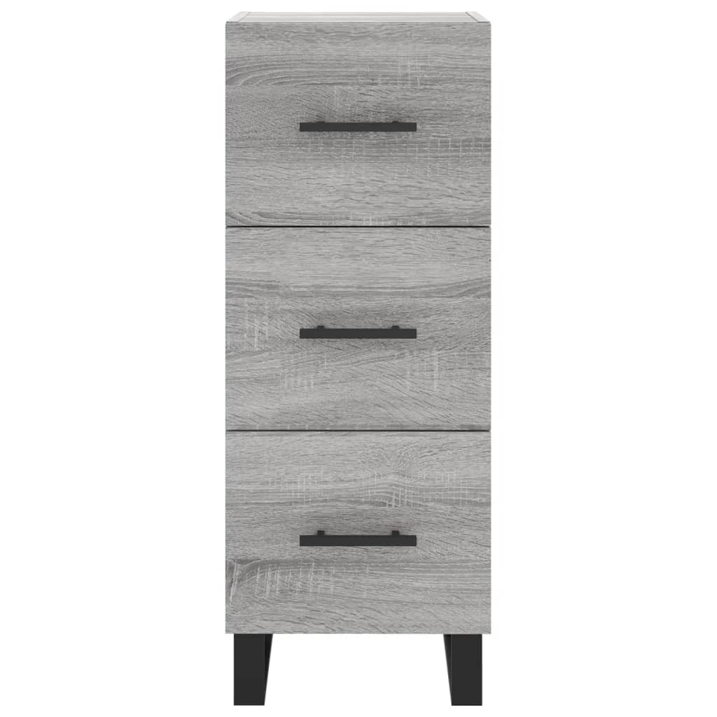 Highboard Grey Sonoma 34,5x34x180 cm Engineered Wood