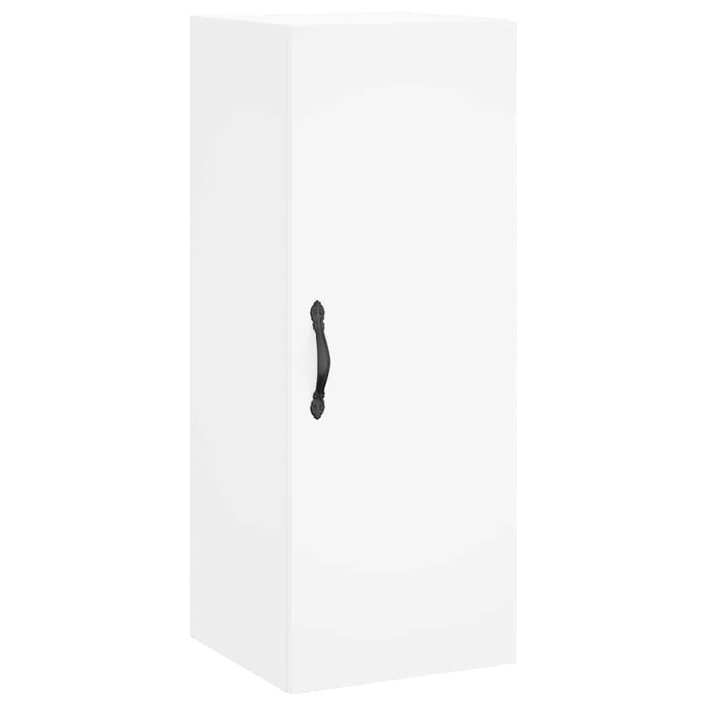 Highboard White 34,5x34x180 cm Engineered Wood