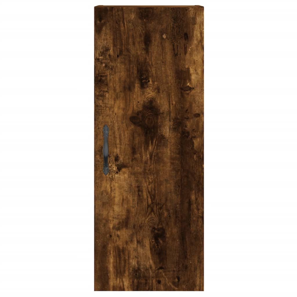 Highboard Smoked Oak 34,5x34x180 cm Engineered Wood