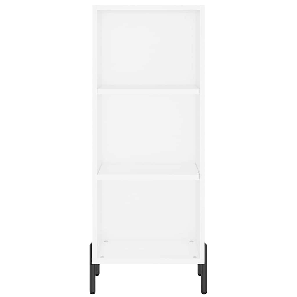 Highboard White 34.5x34x180 cm Engineered Wood
