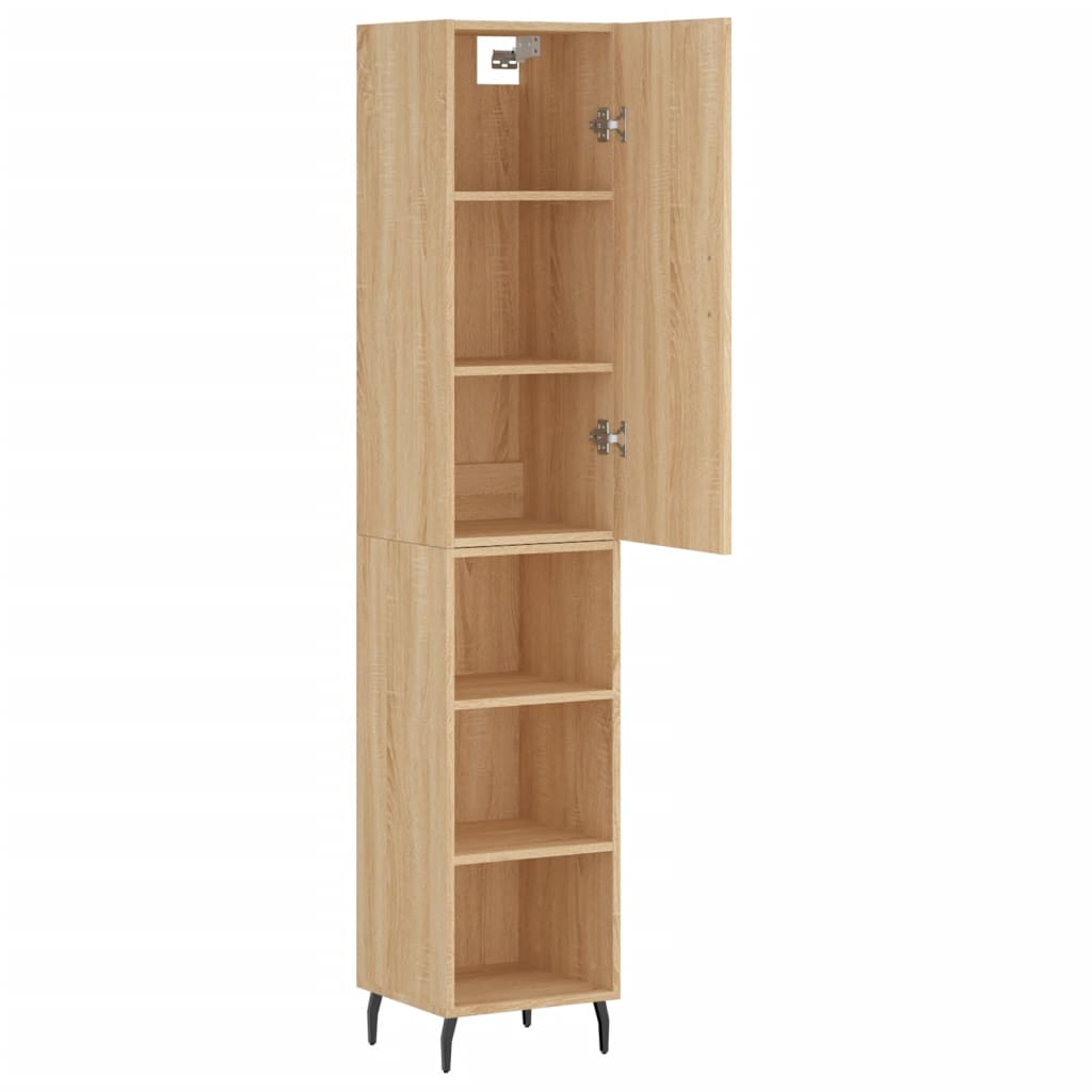 Highboard Sonoma Oak 34,5x34x180 cm Engineered Wood