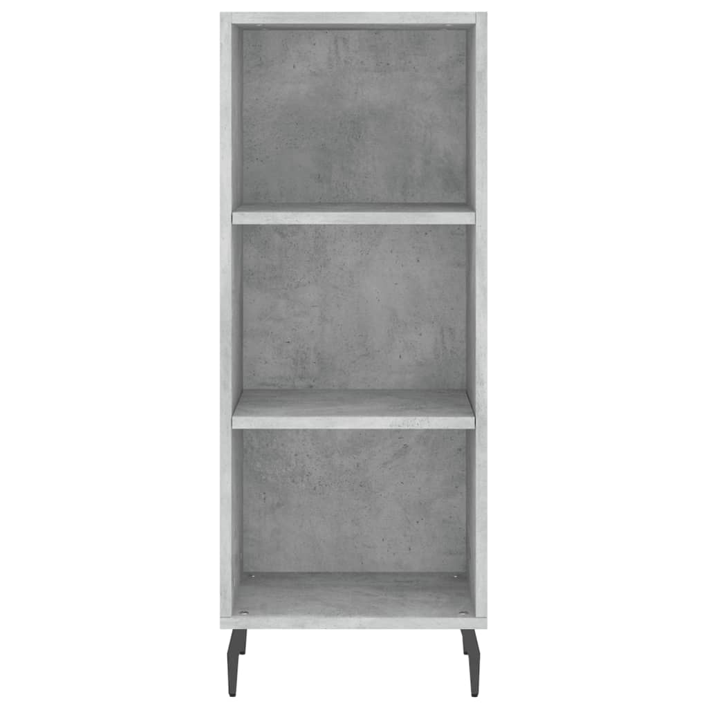 Highboard Concrete Grey 34,5x34x180 cm Engineered Wood