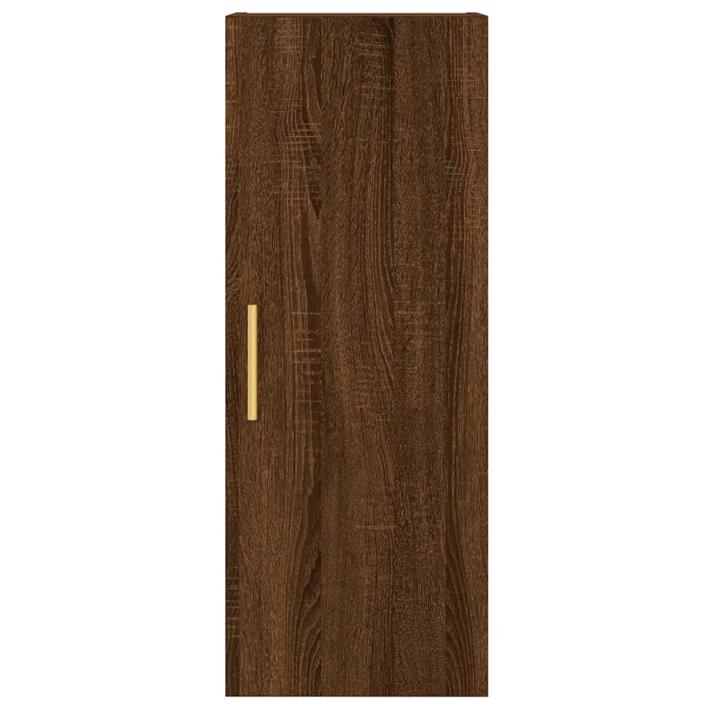 vidaXL Highboard Brown Oak 34.5x34x180 cm Engineered Wood