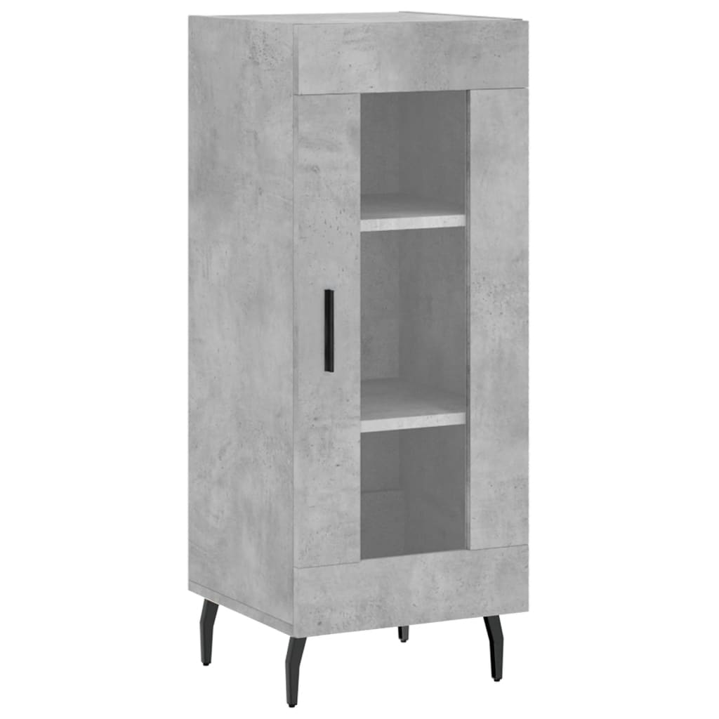 Highboard Concrete Grey 34,5x34x180 cm Engineered Wood