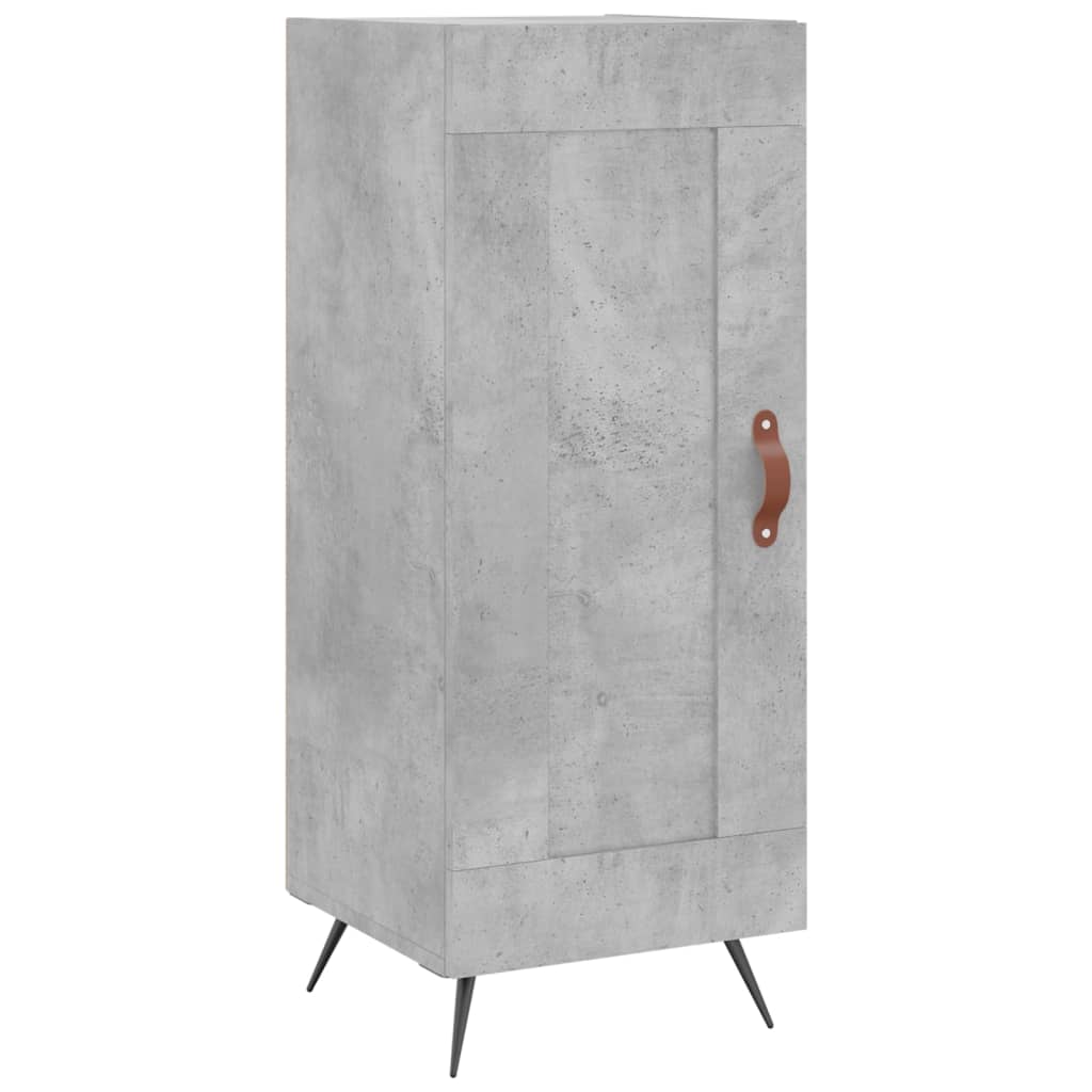 Highboard Concrete Grey 34.5x34x180 cm Engineered Wood