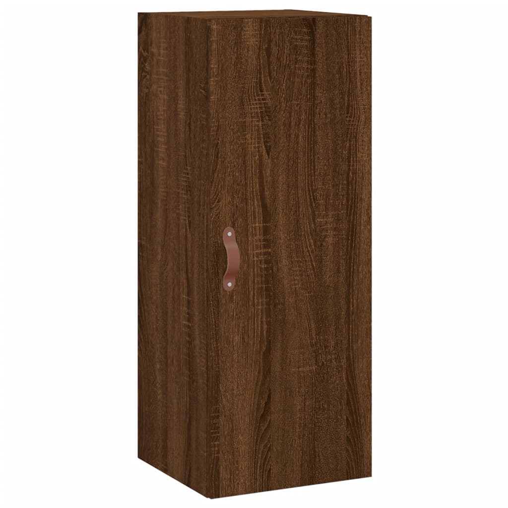 vidaXL Highboard Brown Oak 34.5x34x180 cm Engineered Wood