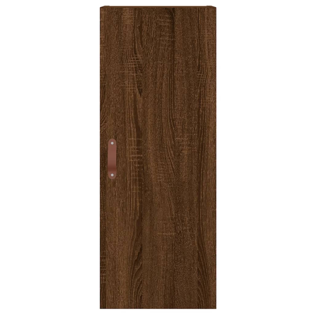 vidaXL Highboard Brown Oak 34.5x34x180 cm Engineered Wood