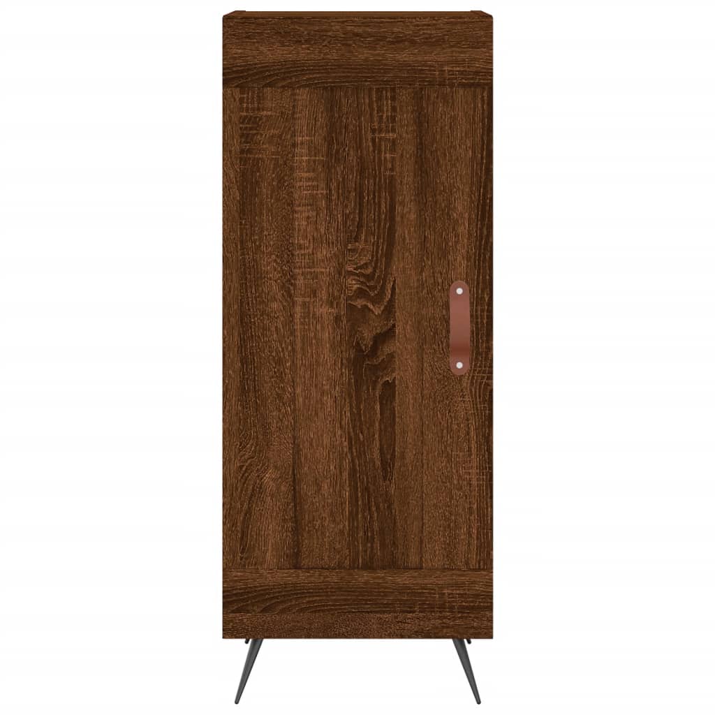 vidaXL Highboard Brown Oak 34.5x34x180 cm Engineered Wood