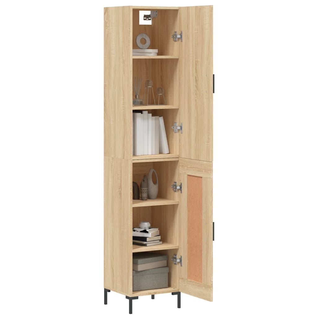 Highboard Sonoma Oak 34.5x34x180 cm Engineered Wood
