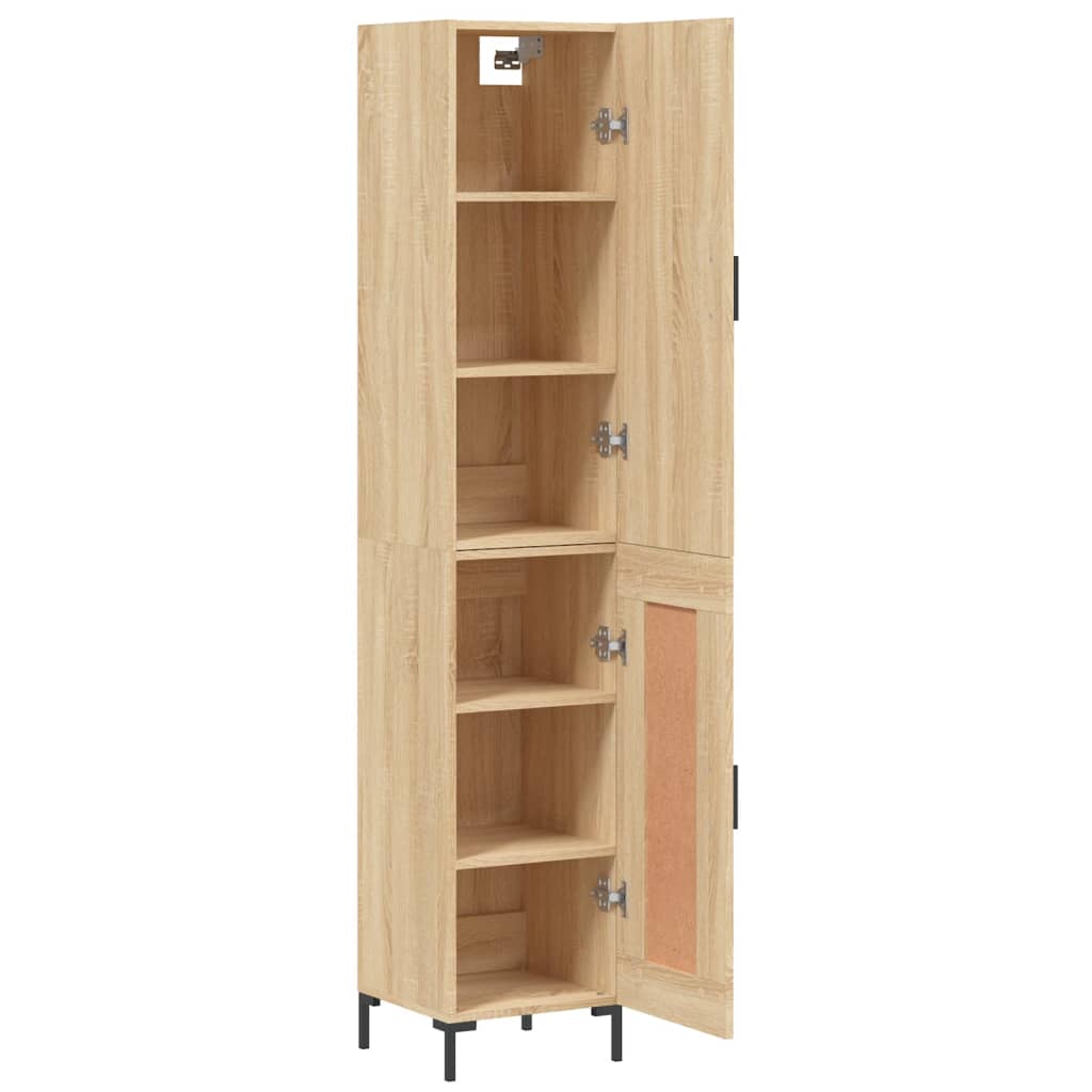 Highboard Sonoma Oak 34.5x34x180 cm Engineered Wood