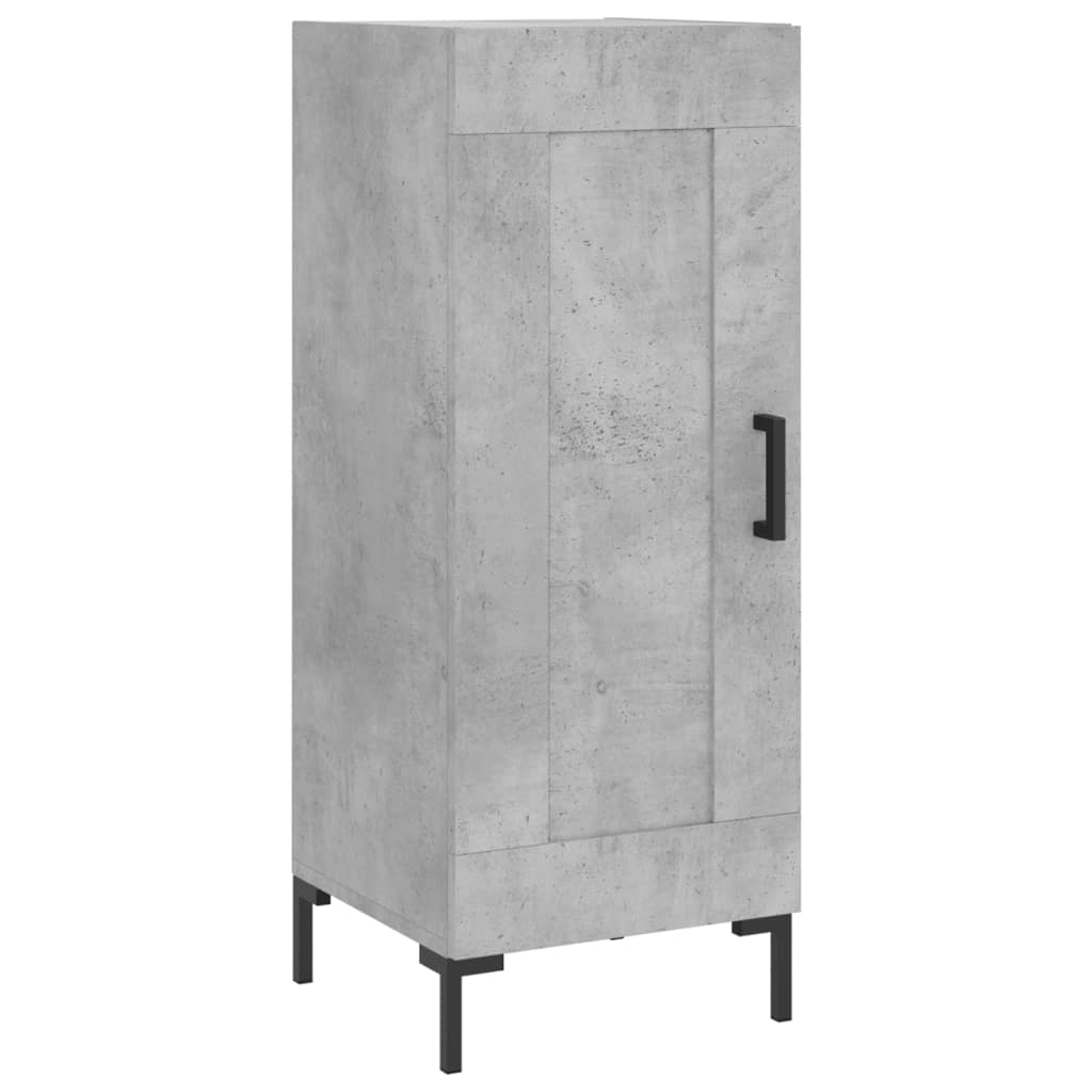 Highboard Concrete Grey 34,5x34x180 cm Engineered Wood