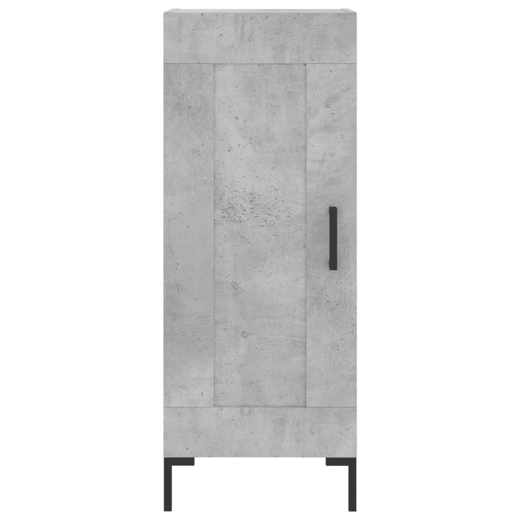 Highboard Concrete Grey 34,5x34x180 cm Engineered Wood