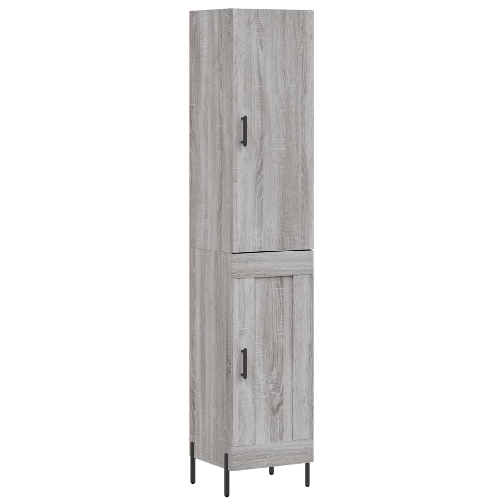 Highboard Grey Sonoma 34,5x34x180 cm Engineered Wood