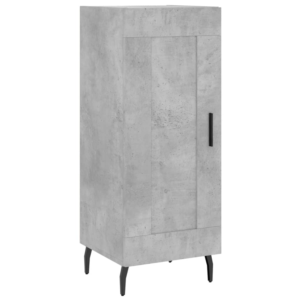 Highboard Concrete Grey 34,5x34x180 cm Engineered Wood