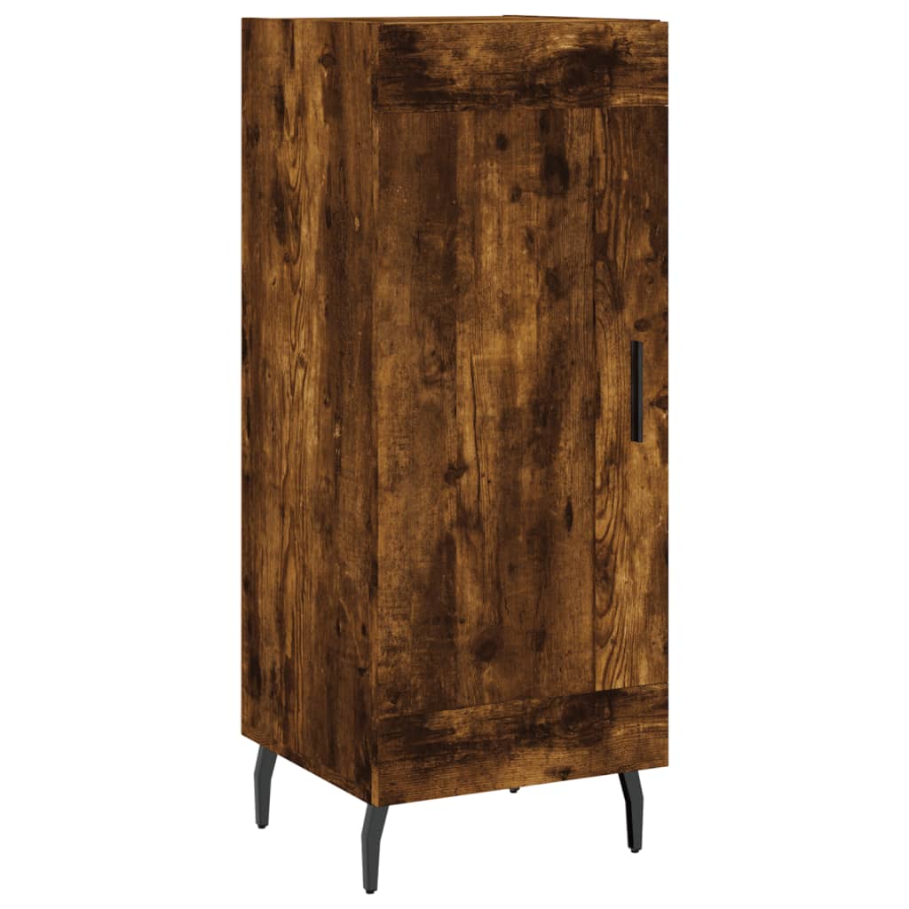 vidaXL Highboard Smoked Oak 34.5x34x180 cm Engineered Wood