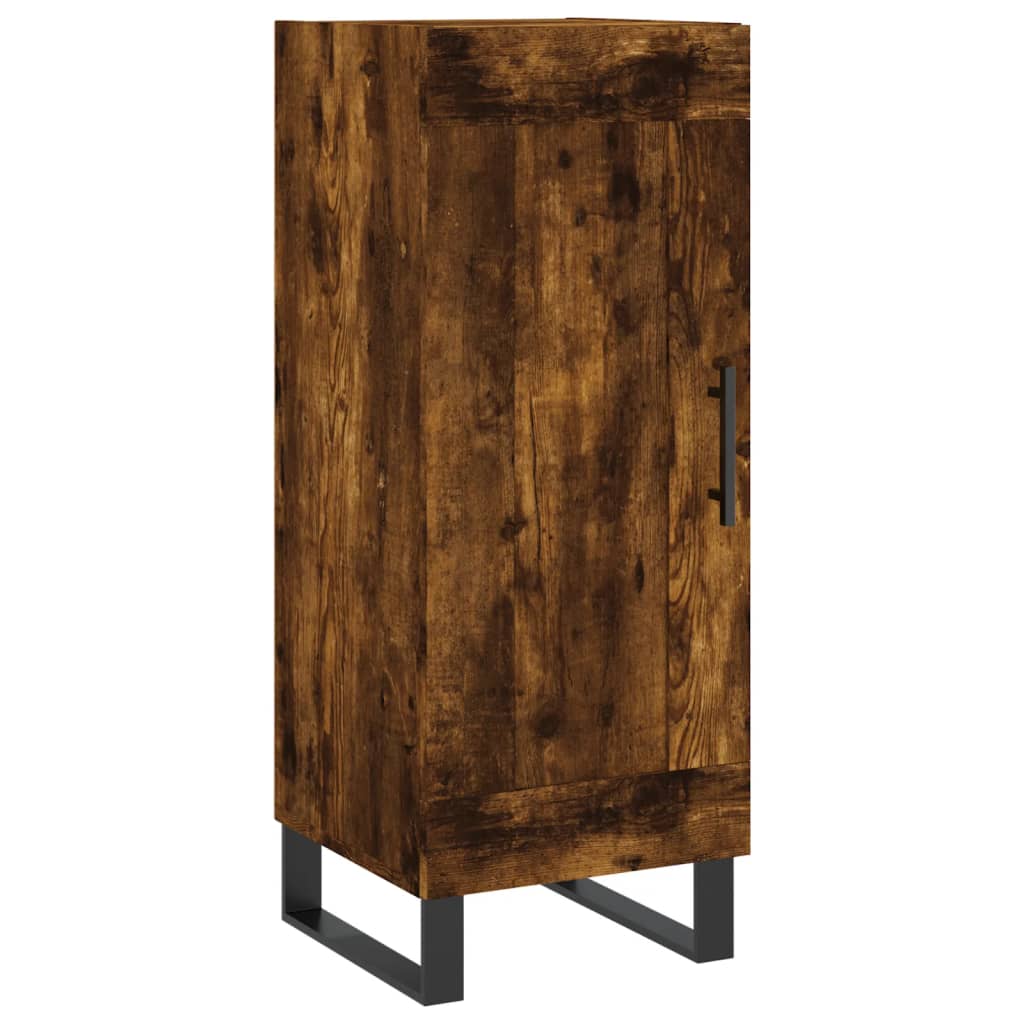 Highboard Smoked Oak 34.5x34x180 cm Engineered Wood