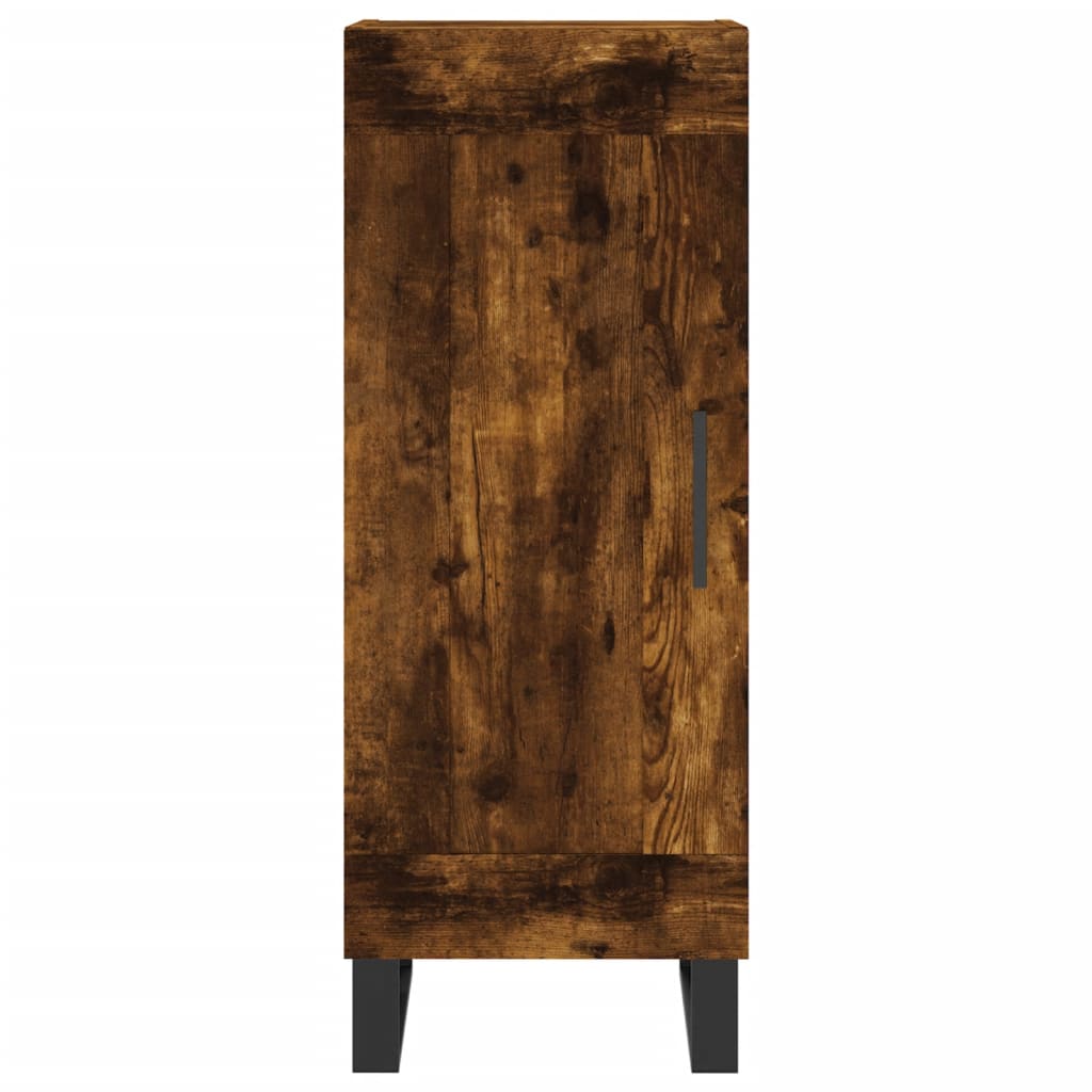 Highboard Smoked Oak 34.5x34x180 cm Engineered Wood