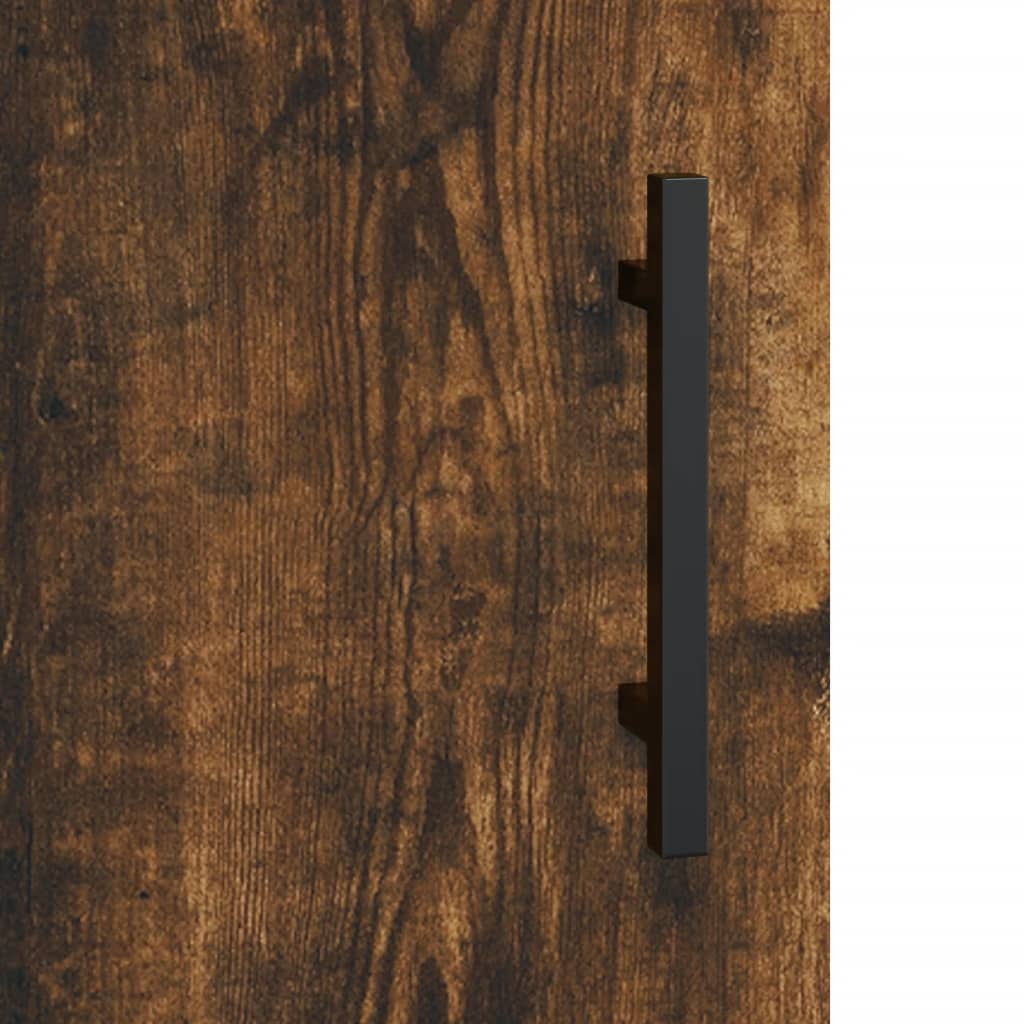Highboard Smoked Oak 34.5x34x180 cm Engineered Wood