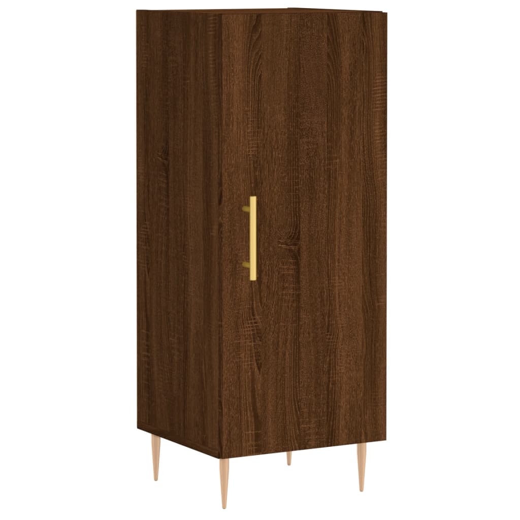 vidaXL Highboard Brown Oak 34.5x34x180 cm Engineered Wood