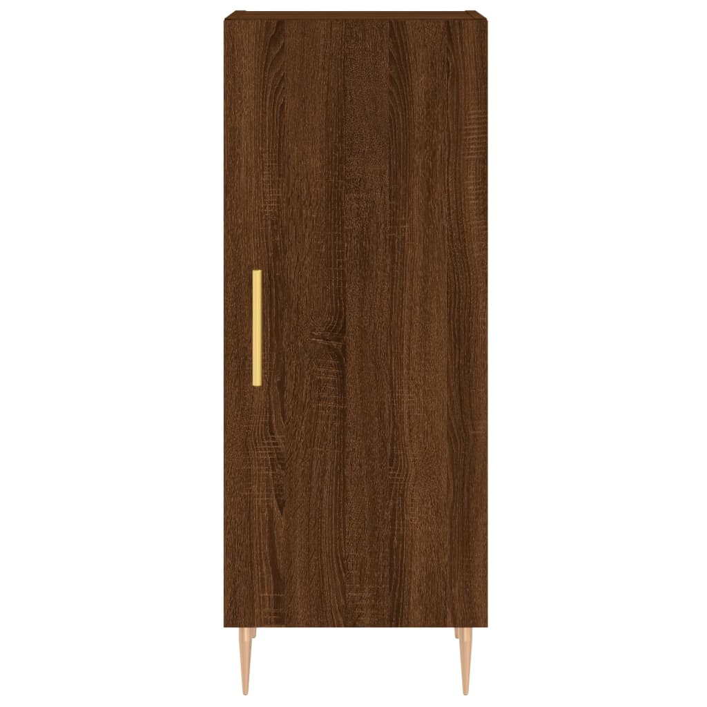 vidaXL Highboard Brown Oak 34.5x34x180 cm Engineered Wood