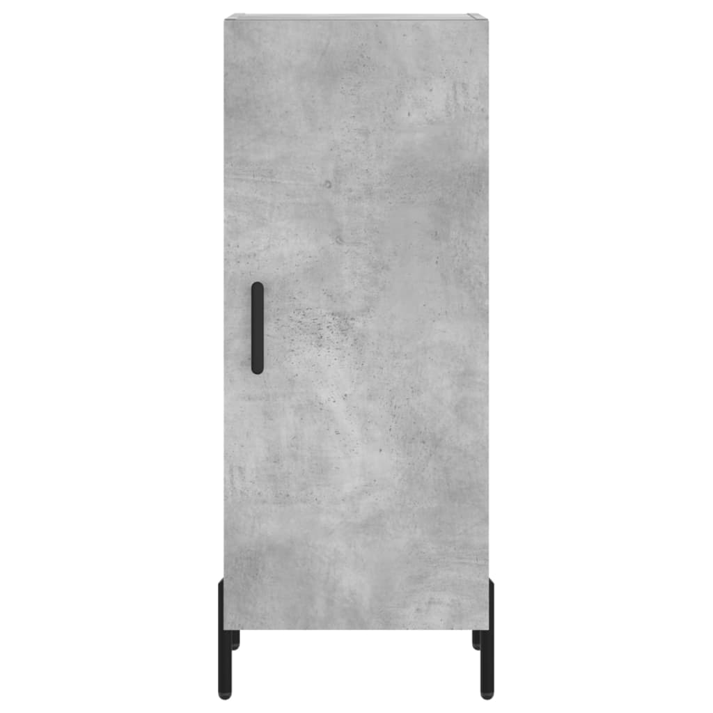 Highboard Concrete Grey 34,5x34x180 cm Engineered Wood