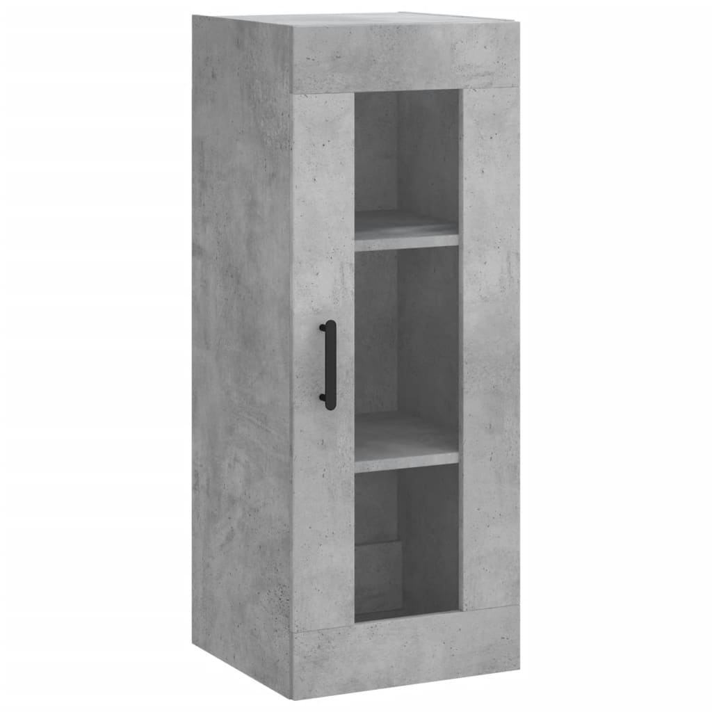 Highboard Concrete Grey 34,5x34x180 cm Engineered Wood