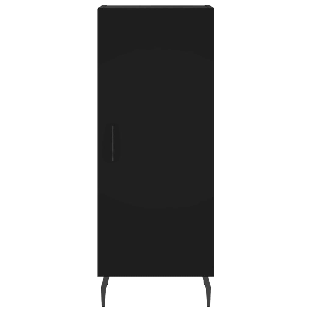 vidaXL Highboard Black 34.5x34x180 cm Engineered Wood