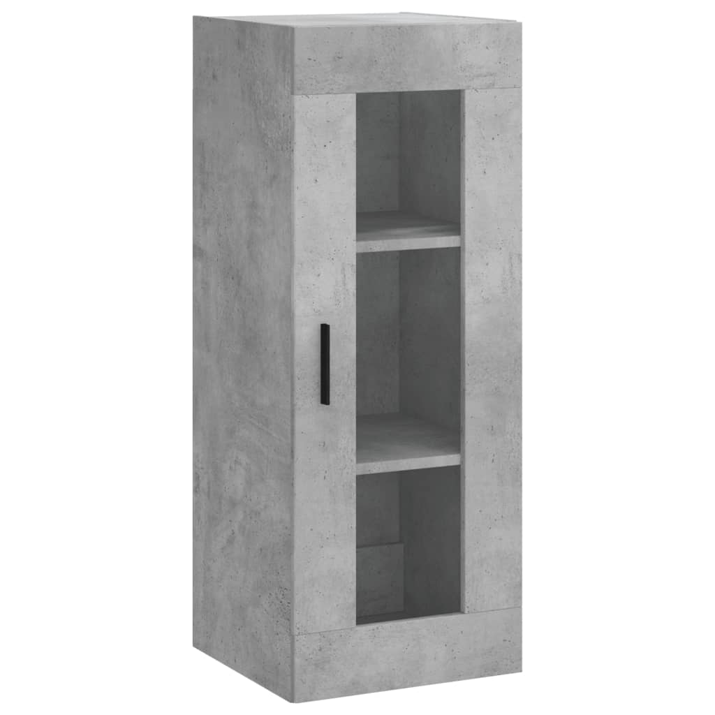 Highboard Concrete Grey 34,5x34x180 cm Engineered Wood