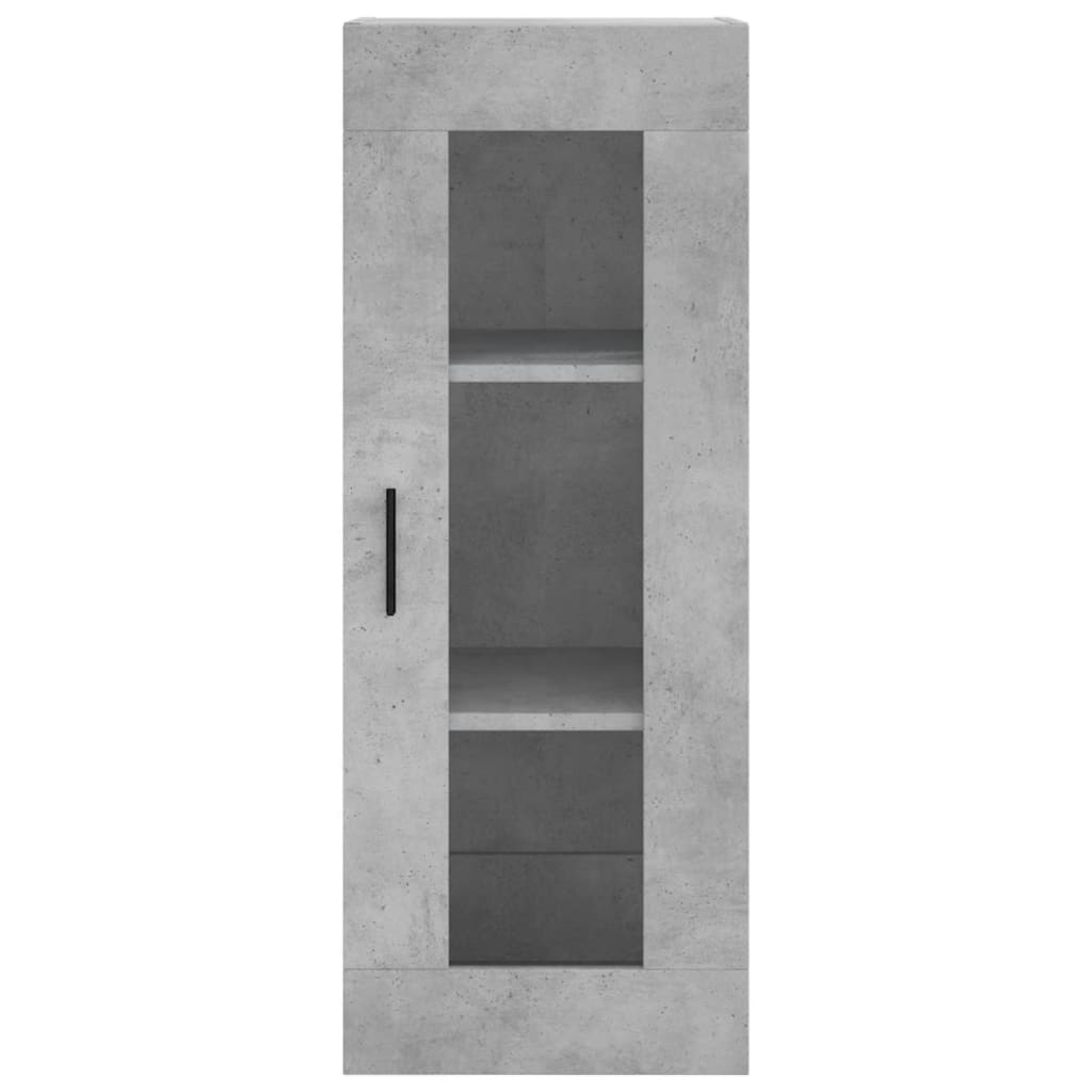 Highboard Concrete Grey 34,5x34x180 cm Engineered Wood