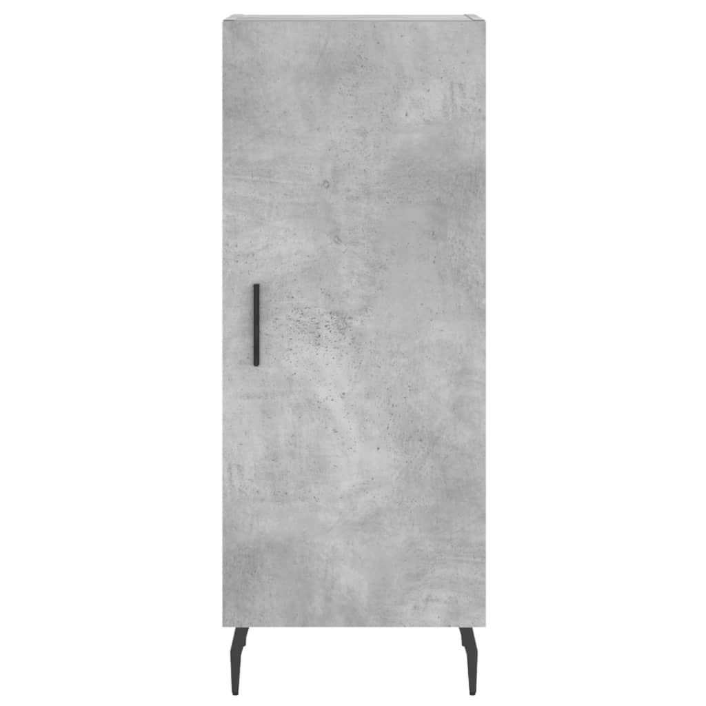 Highboard Concrete Grey 34,5x34x180 cm Engineered Wood