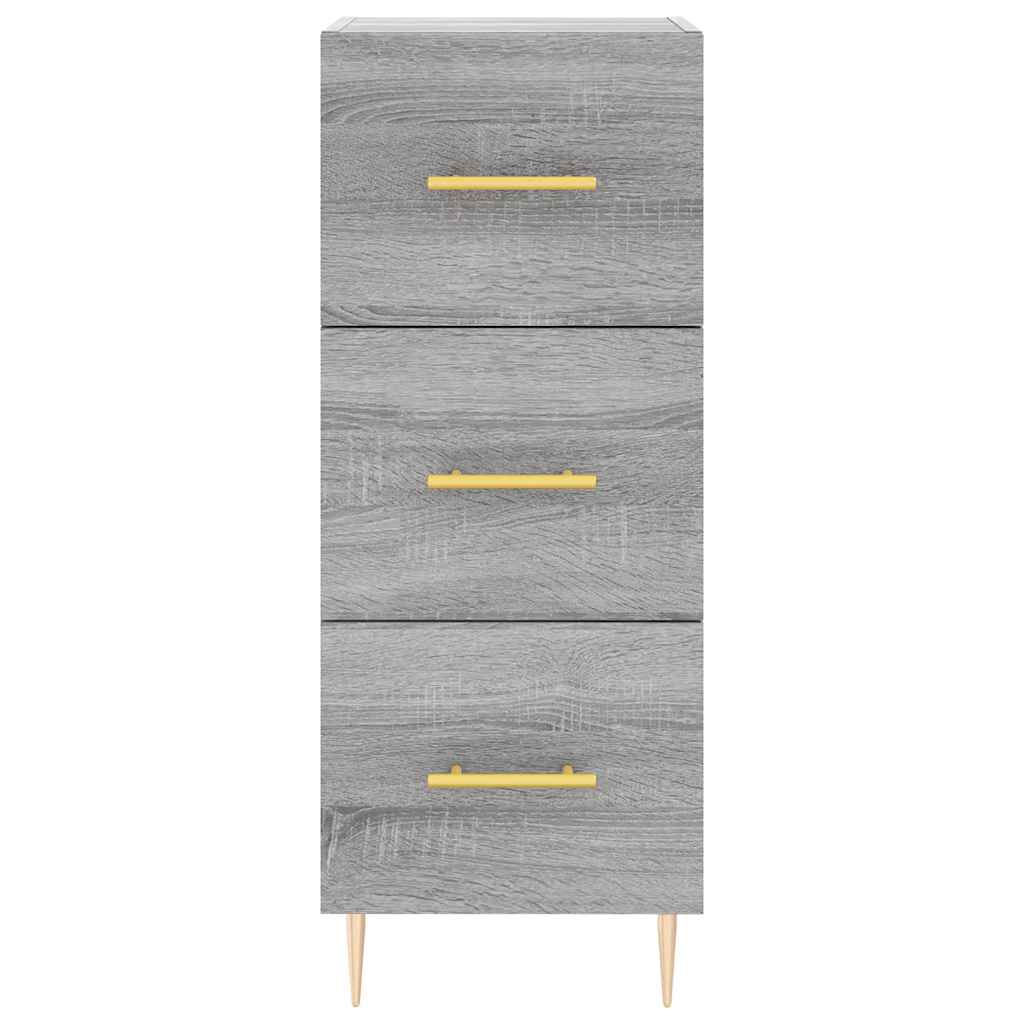 Highboard Grey Sonoma 34,5x34x180 cm Engineered Wood