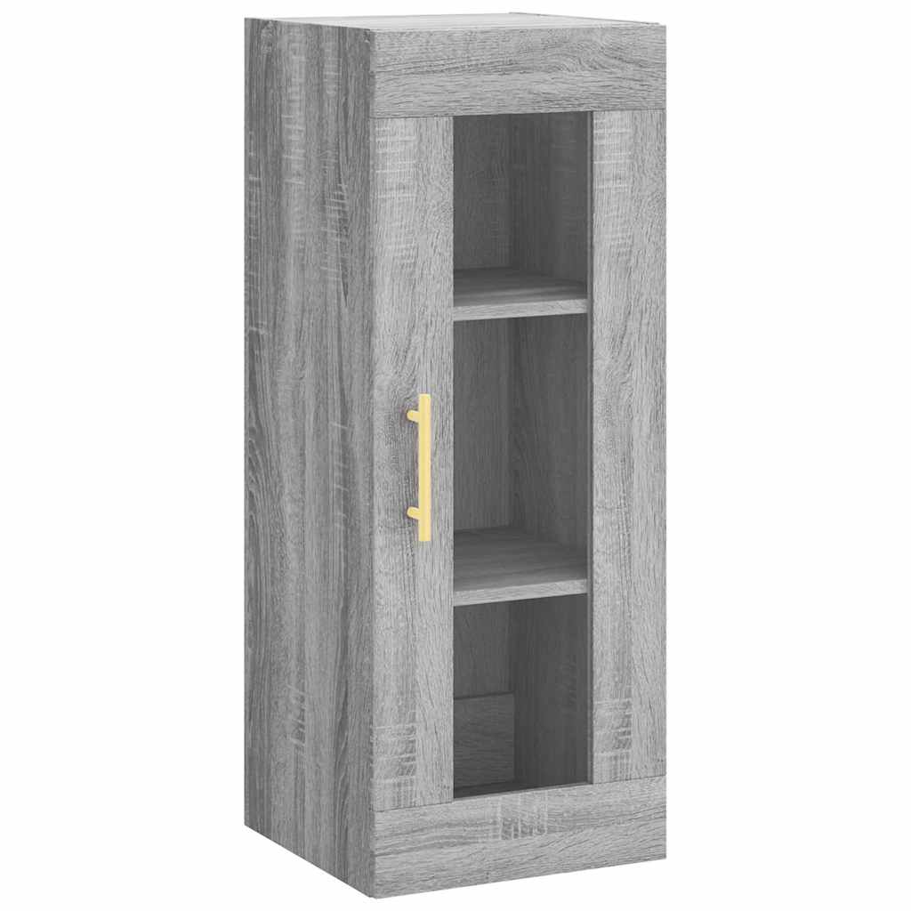 Highboard Grey Sonoma 34,5x34x180 cm Engineered Wood